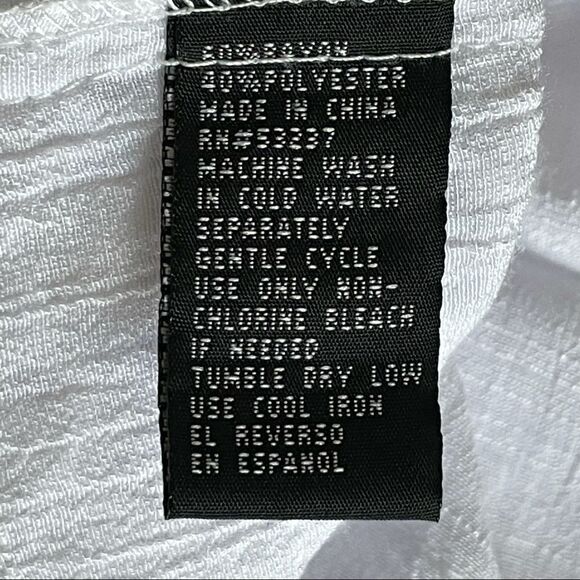 Unique Spectrum 3/4 Sleeve Blouse Sheer With Lace Bottom Hem Size X-Large - Picture 13 of 13